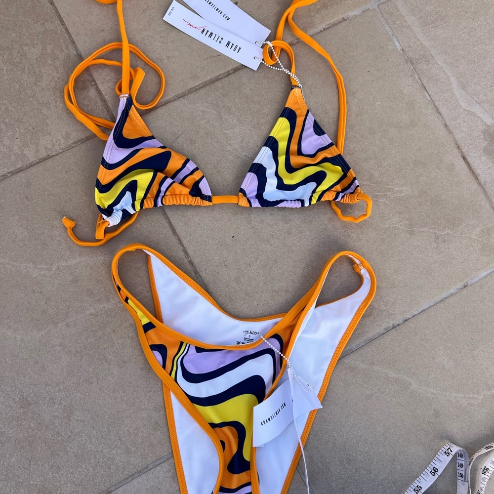 Frankies Bikinis Swirl Print Bikini